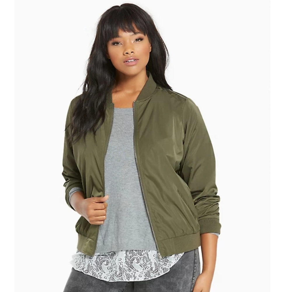 Torrid - Nylon Bomber Jacket